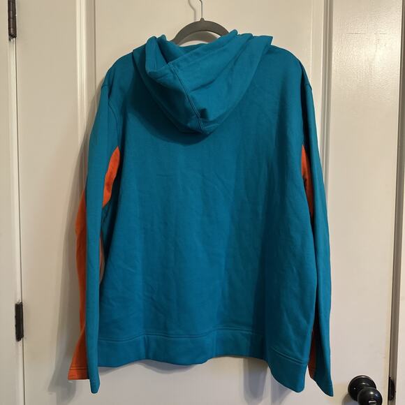 MIAMI DOLPHINS NFL FOOTBALL THERMA FIT ON FIELD HOODIE SWEATSHIRT XL $85 - Picture 2 of 10